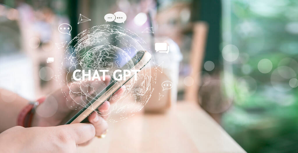 人工智能聊天机器人、手持智能手机和聊天机器人人工智能、智能机器人Ai Chat GPT应用软件、机器人聊天应用程序GPT