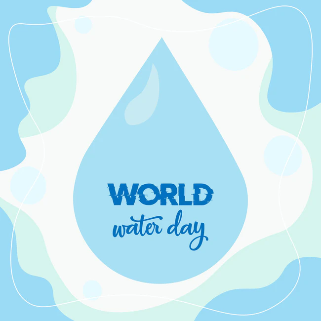 World Water Day vector. Water Day vector illustrator.