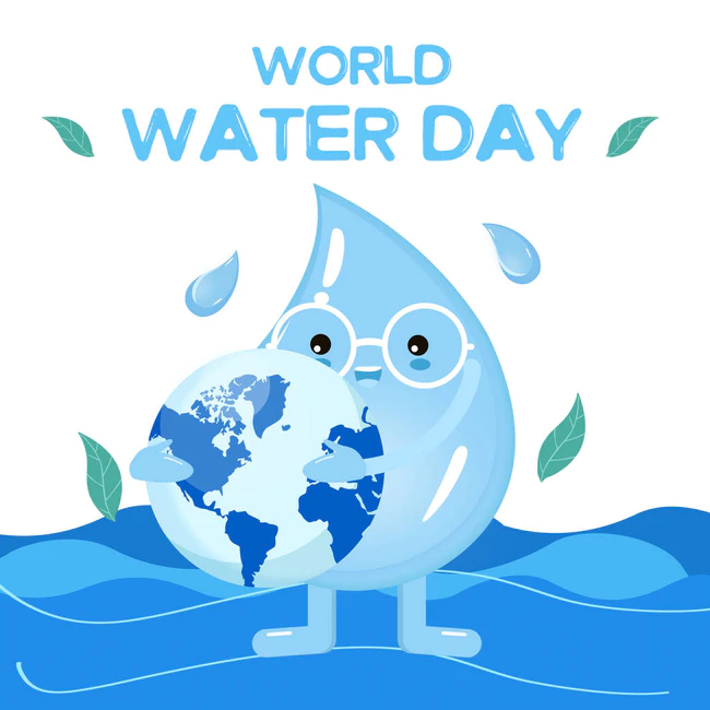 世界水日标志和背景